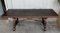 20th-Century Spanish Baroque Style Walnut Trestle Table with Lyre Legs, Image 2