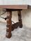 20th-Century Spanish Baroque Style Walnut Trestle Table with Lyre Legs, Image 11