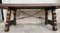 20th-Century Spanish Baroque Style Walnut Trestle Table with Lyre Legs 8