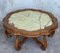 19th-Century Green Onyx Coffee Table with Oak Legs 2