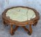 19th-Century Green Onyx Coffee Table with Oak Legs, Image 2