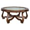 19th-Century Green Onyx Coffee Table with Oak Legs 1