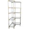 Mid-Century Brass, Acrylic Glass and Glass Shelving Unit with Five Shelves 1