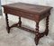 19th Century Spanish Walnut Desk with Two Drawers and Solomonic Turning Legs 5