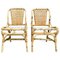 20th Spanish Bamboo Chairs, Set of 2 1