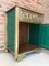 Bronze Vitrine Nightstands with Green Glass Doors and Drawer, Set of 2, Image 11