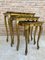 20th Century Giltwood and Carved Side Tables with Cabriole Shaped Legs, Set of 3 2