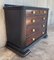 French Art Deco Chest of Drawers with Ebonized Base and Columns, Image 4
