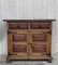 19th Century Catalan Carved Oak Tuscan Two Drawer Buffets, Set of 2 6