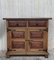 19th Century Catalan Carved Oak Tuscan Two Drawer Buffets, Set of 2, Image 6