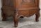 Art Nouveau Walnut Nightstands with Crest and Marble Top, Set of 2, Image 13