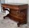 Early Biedermeier Period Walnut Console Table with Drawer, Austria, 1830s 5