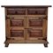 19th Century Catalan Carved Oak Tuscan Two Drawer Buffet, Image 1