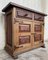 19th Century Catalan Carved Oak Tuscan Two Drawer Buffet, Image 5