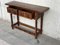 18th Carved Two-Drawer Baroque Spanish Walnut Console Table 4