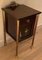 French Ebonized Mahogany Nightstands with Fluted Bronze Columns, Set of 2 5