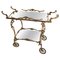 Baroque Brass Two-Tier Bar Cart, Image 1