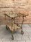 Baroque Brass Two-Tier Bar Cart 3