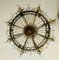 Neoclassical Spanish Crystal and Bronze Chandelier 4