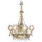Neoclassical Spanish Crystal and Bronze Chandelier 1