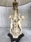 Lampade Cherubino in resina bianca con base in legno di G. Ruggeri, set di 2, Immagine 6