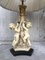 20th Century White Resin Cherub Lamps on Wooden Bases by G. Ruggeri, Set of 2, Image 5