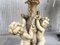 Lampade Cherubino in resina bianca con base in legno di G. Ruggeri, set di 2, Immagine 12
