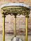 19th Century Spanish Bronze and Brass Gilded Side Table with White Marbles Top, Image 6