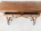20th Century Spanish Console Fold Out Table with Iron Stretcher and Two Drawers 9