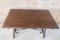 20th Century Spanish Console Fold Out Table with Iron Stretcher and Two Drawers 4