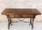 20th Century Spanish Console Fold Out Table with Iron Stretcher and Two Drawers 7