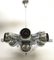 Italian Pop Art Space Age Chrome Ceiling Lamp with Six Balls, 1960s 7