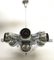 Italian Pop Art Space Age Chrome Ceiling Lamp with Six Balls, 1960s, Image 7