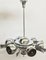 Italian Pop Art Space Age Chrome Ceiling Lamp with Six Balls, 1960s 6