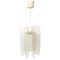 Mid-Century Space Age White and Transparent Pendant Lamp 1