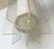 Mid-Century Space Age White and Transparent Pendant Lamp 12