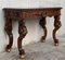 Early 20th Carved Walnut Side Table, Image 2