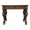 Early 20th Carved Walnut Side Table 1