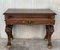 Early 20th Carved Walnut Side Table 9