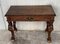 Early 20th Carved Walnut Side Table 5