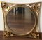 20th Century Art Decó Gold Gilt Metal Mirror, Image 3