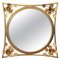 Specchio Art Deco in metallo dorato, XX secolo, Immagine 1