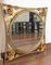 Art Decó Spiegel mit vergoldetem Metallrahmen, 20. Jh 2