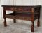 Early 20th Carved Walnut Side Table, Image 4