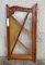 French Pine and Stained Glass Swinging Saloon Doors, 1930s, Set of 2 2