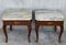 Louis XV Style Mahogany and Marble-Top Coffee Table, Set of 2 3