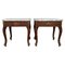 Louis XV Style Mahogany and Marble-Top Coffee Table, Set of 2, Image 1