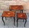 20th Century Marquetry Side Tables, Set of 3 4