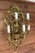 French 19th Century Gilded Bronze Wall Sconces, Set of 2, Image 4