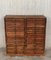20th Century Spanish Oak Fitted Doctors Filing Cabinet, 1930s, Image 4